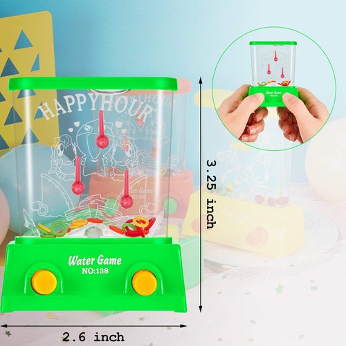 Sumind 6 Pieces Handheld Water Game Miniature Aqua with Fish Basketball Ring Toss Handheld Toys Fun Gifts for Operation Christmas for Kids & Adults Stocking Stuffers for Kids(Classic Style)