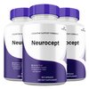 (3 Pack) Neurocept Capsules, Maximum Potency Brain and Neuro Supplement, Official Neurocept Pills for Men and Women Cognitive Pastillas