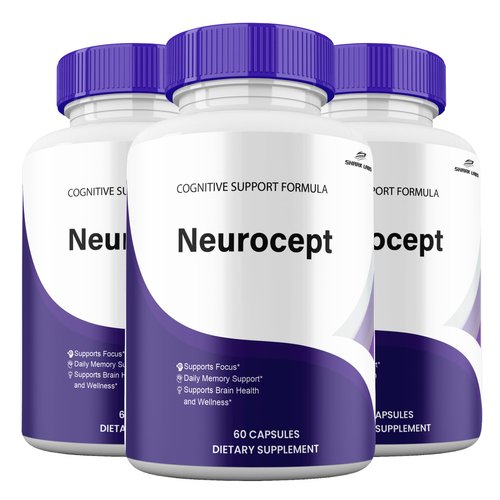 (3 Pack) Neurocept Capsules, Maximum Potency Brain and Neuro Supplement, Official Neurocept Pills for Men and Women Cognitive Pastillas
