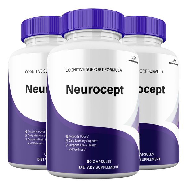 (3 Pack) Neurocept Capsules, Maximum Potency Brain and Neuro Supplement, Official Neurocept Pills for Men and Women Cognitive Pastillas