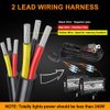 NAOEVO Wiring Harness 12FT, Specially Customized for NAOEVO 6 Modes LED Light Bar, 12V 40A Relay for Switching Between Different Modes -2 Leads