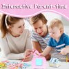 Talking Flash Cards Educational Toys - Talking Flashcards Learning Toys for Toddlers - Montessori Toys Flash Cards for Age 2 3 4 5 6 Pink