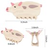 Hapdoo Pig Hair Clips, Cute Farm Animal Hair Claw Clip for Women Girls, Acetate Funny Western Farm Country Hair Accessories Gift