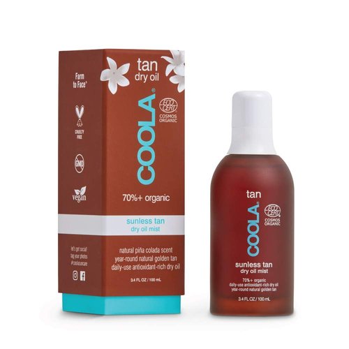 COOLA Organic Sunless Self Tanner Dry Oil Mist, Dermatologist Tested Anti-Aging Skin Care, Vegan ...