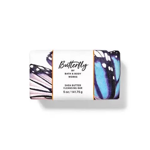 Bath & Body Works Butterfly Shea Butter Cleansing Bar Soap 4.2 oz (Butterfly), Pack of 1