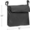 DMI Wheelchair Bag Provides Storage on Wheelchairs and Transport Chairs for Elderly and Disabled, FSA HSA Eligible, Straps for Quick and Easy Install, Black