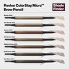 Revlon ColorStay Micro Eyebrow Pencil, Makeup Stocking Stuffers for Women, Built-In Spoolie Brush, Waterproof, Smudgeproof, 454 Medium Brown (Pack of 1)