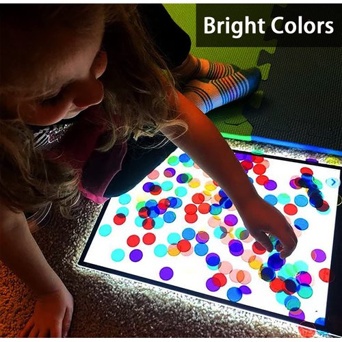 Dacefloy Magnetic Bingo Set -100 PCS Multicolour Metal Ringed Chips/Plastic Poker Tokens/Markers/Math Counting/Science Exploration/STEM Kit/Family Game Nights