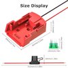 Power Wheels Adapter for Milwaukee, M18 18V Battery Adapter Power Wheels Battery Conversion Kit with Fuse Holder and 3PCS 30Amp Fuses UIInosoo for DIY, RC Toys and Robotics, Red