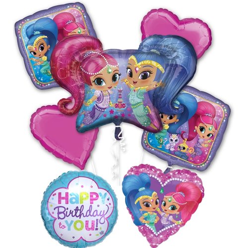 Anagram Shimmer and Shine Birthday Party Supplies Balloon Bouquet Decorations