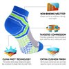 NEWZILL Low-Cut Compression Socks Unisex Running Socks with Embedded Frequency Technology for Heel, Ankle & Arch Support, Improves Stamina Endurance & Balance