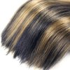 Highlight Human Hair Bundles P1B27 Straight Bundles Human Hair Blonde Straight Bundles 22 24 26 Inch Brazilian Virgin Remy Hair Extensions Two Tone Black Mixed Blonde Bundles Hair Weave