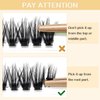 Riya Lash Clusters DIY Eyelash Extensions 240pcs D Curl Clusters Lashes 30D 40D LASH Volume Individual Lashes Eyelash Clusters Extensions Wispy Lashes Cluster DIY at Home (30D，Mixed）