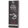 Fifty Shades of Grey You are Mine Metal Handcuffs - Lockable Handcuffs with 2 Keys & Quick Release - Adjustable Sexy Handcuffs for Couples with Satin Bag - Silver