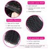 Jiarosi Kinky Curly Clip in Hair Extensions Real Human Hair 3C 4A Afro Curly Clip ins for Black Women Super Natural Soft Brazilian Remy Hair Curly Clip Ins Black Color 7 Pcs with 24 Clips 18 Inch