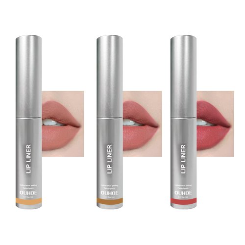 Detachable Lip Liner Set 3 Colors Peel lip liner Longwear and Pigmented Lip Pencil Peel Off Lip Stain