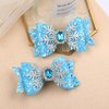 Christmas Bow Hair Clips White Snowflake Glitter Hair Clips Blue Glitter Hair Bow Clip Blue Sapphire Hairgrips White Diamond Hair Clip Design Christmas New Year Party Hair Accessories for Girls Women