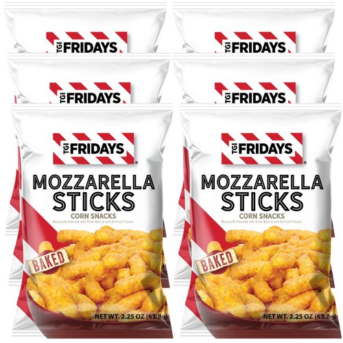 T.G.I. Friday's Mozzarella Sticks 2.25-Ounce , Original Flavor (Pack of 6)