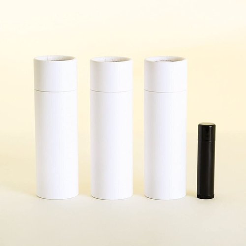 KJ's Krafts 3 OZ White Kraft Paperboard Deodorant/Cosmetic/Lotion/Lip Balm Tubes (25)
