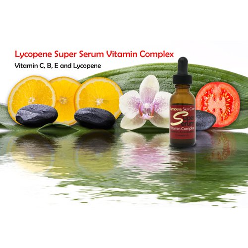 Lycopene Vitamin Super Serum - Vitamin C, Plus Vitamin B, & E, the Only Serum Containing Micro-Dispersed Aquous Lycopene - New 1.5ml Blue Bottle
