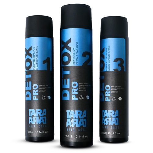 TARA HAIR CARE Detox Pro Treatment Set: Purifying Shampoo, Repair Conditioner, and Neutralizing – Sulfate Free, Color Safe Hair Shampoo and Conditioner for Color Treated Hair