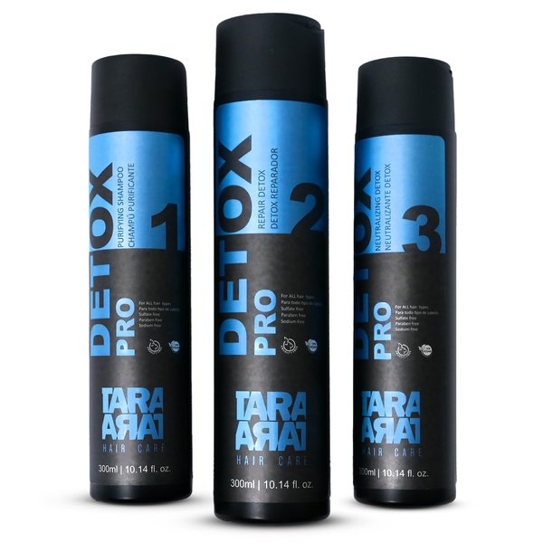 TARA HAIR CARE Detox Pro Treatment Set: Purifying Shampoo, Repair Conditioner, and Neutralizing – Sulfate Free, Color Safe Hair Shampoo and Conditioner for Color Treated Hair