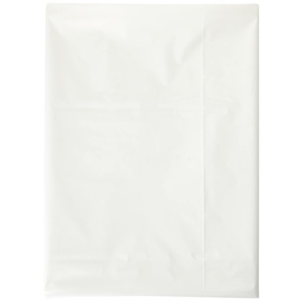 White Solid Rectangular Plastic Table Cover (54" x 108") 1 Count - Elegant Design & Premium Quality, Ideal For Parties, Events & Everyday Use
