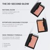 Phase Zero Makeup Powder Blush for cheeks | "Summer Rain" | 4g / 0.141oz | Cruelty-Free, Vegan, Clean Beauty | Buildable & Blendable for Natural, Healthy Glow | Coral, Peach & Golden Hues