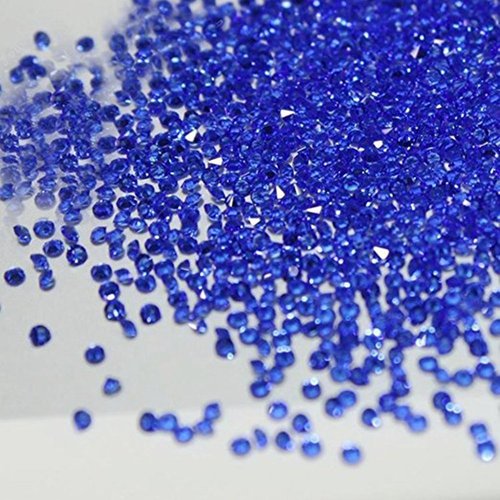 Minejin Nail Art Mini Rhinestones Micro Crystals Sharp Bead Phone Mini Gems DIY Art Decoration Need Glue 1400Pcs (Blue)