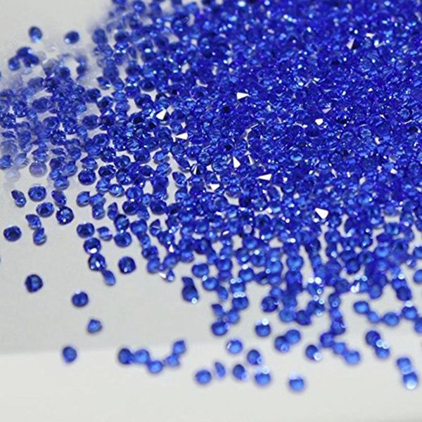 Minejin Nail Art Mini Rhinestones Micro Crystals Sharp Bead Phone Mini Gems DIY Art Decoration Need Glue 1400Pcs (Blue)