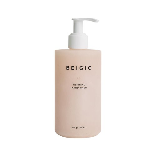 BEIGIC Refining Hand Wash | Vegan Hand Soap Foam w/Walnut Shell Powder, Soapbark Extract & Lavender Oil | Exfoliating Hand Soap Liquid | Gentle Hand Soap for Sensitive Skin (10.6 oz)