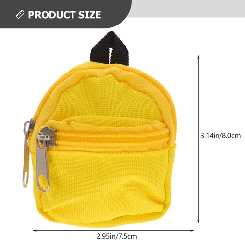 ibasenice Mini Doll Bag Mini Doll Backpack Doll Accessories Doll Backpack Mini Doll Bag Doll Costume Ornament Doll Dressing Bag Miniature Doll Backpack