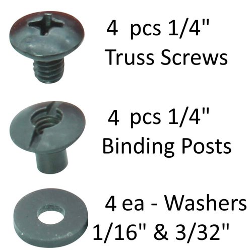 Kydex Holster Belt FOMI Quick Clips for IWB/OWB Sheath/Gun Holster Making with Replacement Hardware 1.5" or 1.75"- Slotted Binding Posts/Chicago Screws. Made in USA (1.75" 10-Pack)