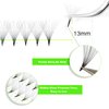 500 Premade Fans Eyelash Extensions 8-15mm Mixed Length Promade Lash Fans C/D Curl Premade Fans Pointed Thin Base Handmade Volume Premade Lash Extensions Fans(10D,0.07-D-8-15MM)