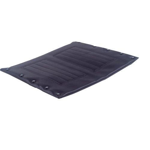 Healthline Trading Universal Wheelchair Seat Upholstery Vinyl, Padded Wheelchair Replacement Seat Cover, Seat Cushion Fits Most Wheelchairs, Black (24 x 18)
