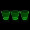 Party Essentials Hard Plastic 25 Count Party Cups/Tumblers, 9-Ounce, Neon Green