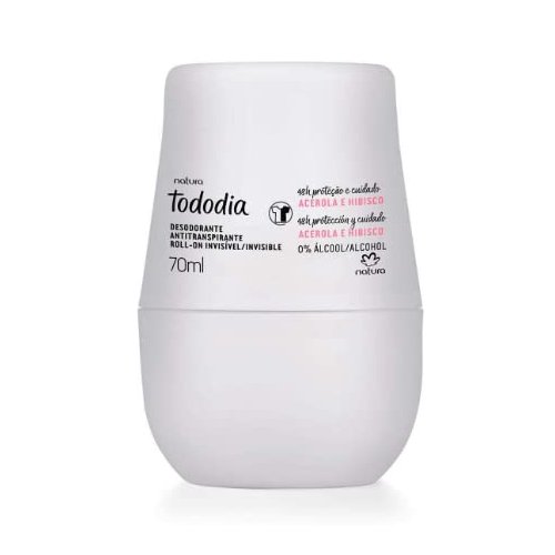 Natura - Linha Todo Dia (Acerola e Hibisco) - Desodorante Antitranspirante Roll-on 70 Ml - (Every Day (Barbados Cherry & Hibiscus) Collection - Antiperspirant Roll On Deodorant 2.36 Fl Oz)