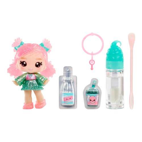 Yummiland Lip Gloss Doll - Susie Sour Straw, with DIY Lip Gloss Kit, Ages 4+
