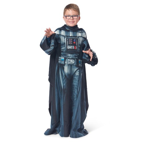 Northwest Comfy Throw Blanket with Sleeves, Youth-48 x 48 in, Being Darth Vader