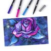 Tombow 56212 Dual Brush Pen Art Markers, Galaxy, 6-Pack. Blendable, Brush and Fine Tip Markers