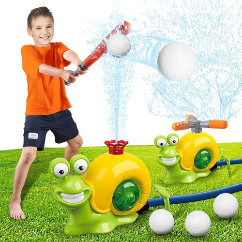 Outside Toys for Kids Ages 4-8, Water Sprinkler Baseball Toy for Kids,Toy for 4 Years Old Boy Girl, Backyard Toys for Kids Ages 4-8 3 4 5 6 7 8 Years Old, Baseball Water Sprinkler