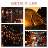 AceList 20 LED Red Lantern String Lights Mini Kerosene Lamp for Indoor Outdoor Patio Garden Holiday Home Ramadan Wedding Party Christmas Tree New Year Decorations(Warm White Light)