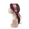 AllMatchWigs 2pcs Edge control soft satin headband 2.3in width hair wrap bands 20 color choice (deep pink)
