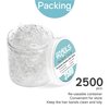 HOYOLS Clear Elastic Hair Bands, 2500 Small Rubber Bands Braids for Girls Kids Women Non-Slip Tiny Soft Hair Ties Braiding Hair Accessories Value Pack TPR