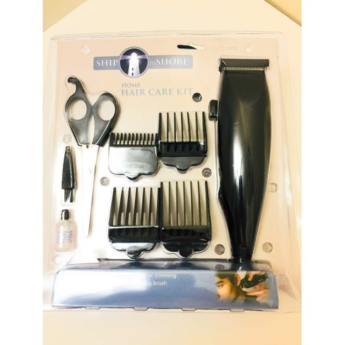 Electric Hair Clipper Kit for Home with Barber Comb and Scissors