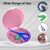 ARGOMAX Aligner Case, Retainer Case, Braces Box, 1 Piece Orthodontic Box (White + Rose Red Silicone).