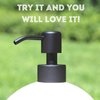 Kapitan Soap Dispenser Pump Replacement Head Black Spare Stainless Steel 28Mm Brushed Finish