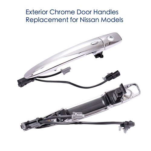 Lcyolada Front Left Driver Door Handle for Nissan Sentra 2013-2018,Nissan Murano Maxima 2009-2014, Nissan Leaf 2011-2017,806469N00A,Chrome
