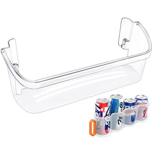 UPGRADED 242126602 Refrigerator Door Bin Shelf Replacement For Frigidaire Refrigerator Door Shelf Bin - Side Shelf Rack Parts AP6278233 PS12364199 4547407, FIT Bottom 2 Replacement Shelves