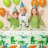 WERNNSAI Dinosaur Party Tablecloth - 2 PCS Dinosaur Party Decorations for Kids Party Supplies Plastic Waterproof Tablecloth Disposable Table Cover for Boys Kids Dinosaur Birthday Party 54 ”×108 “